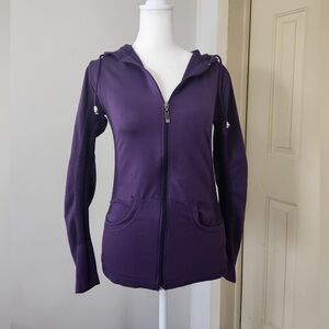 Full-zip Aura Hoodie Poly Purple